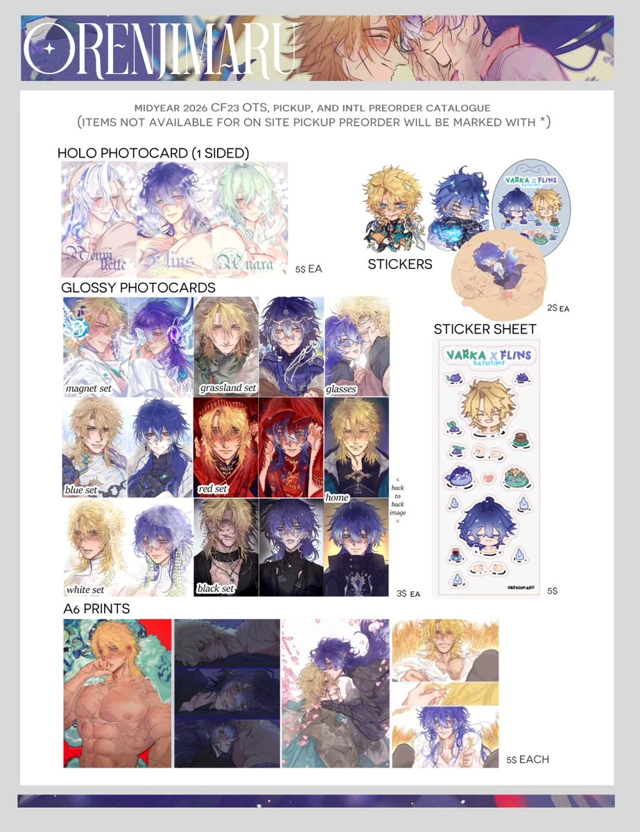 Varka Flins Genshin Impact Fan Merch by Orenjimaru - photo 3