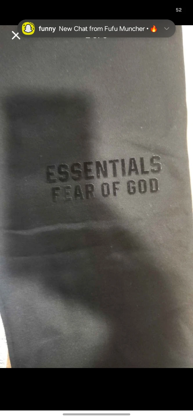 Essentials Fear of God Sweatpants - Black - Large - photo 2