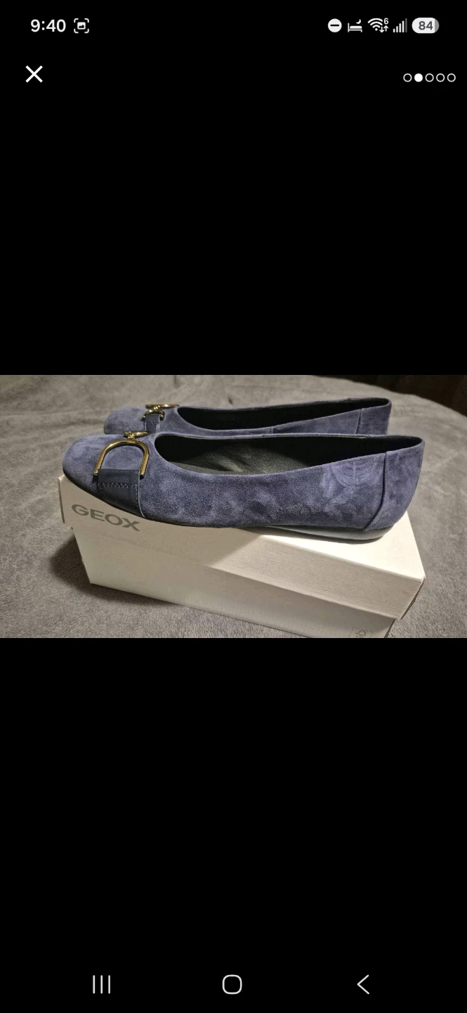 Geox Annytah B Suede Flats Blue Size 41 - photo 2