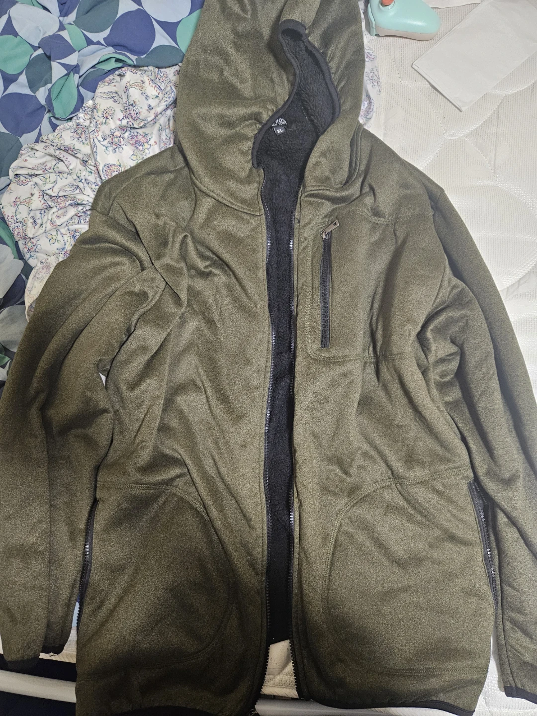 Cotton green comfy jacket