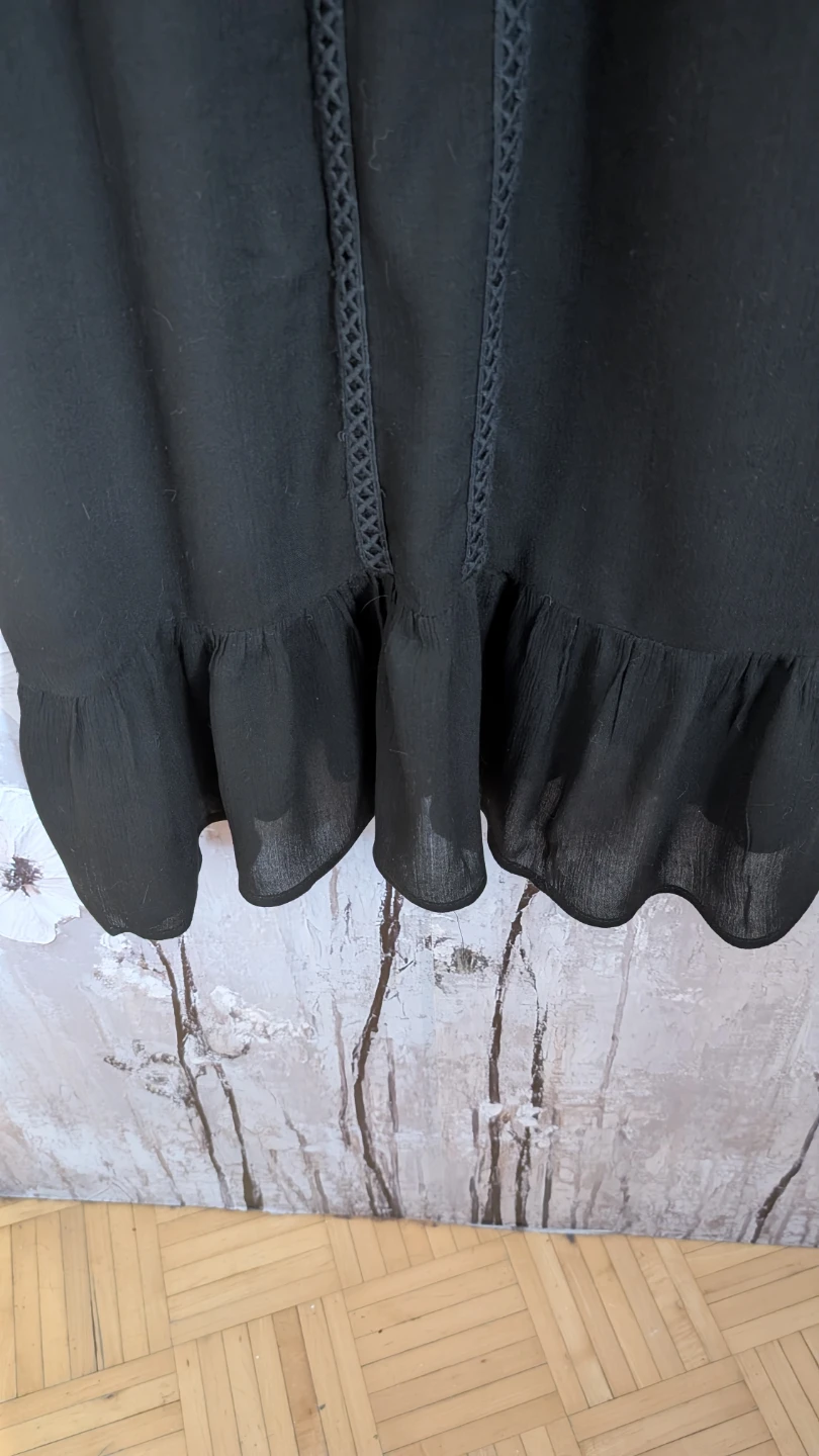 Dex Black Lace Detail Tunic - Size Large - photo 3