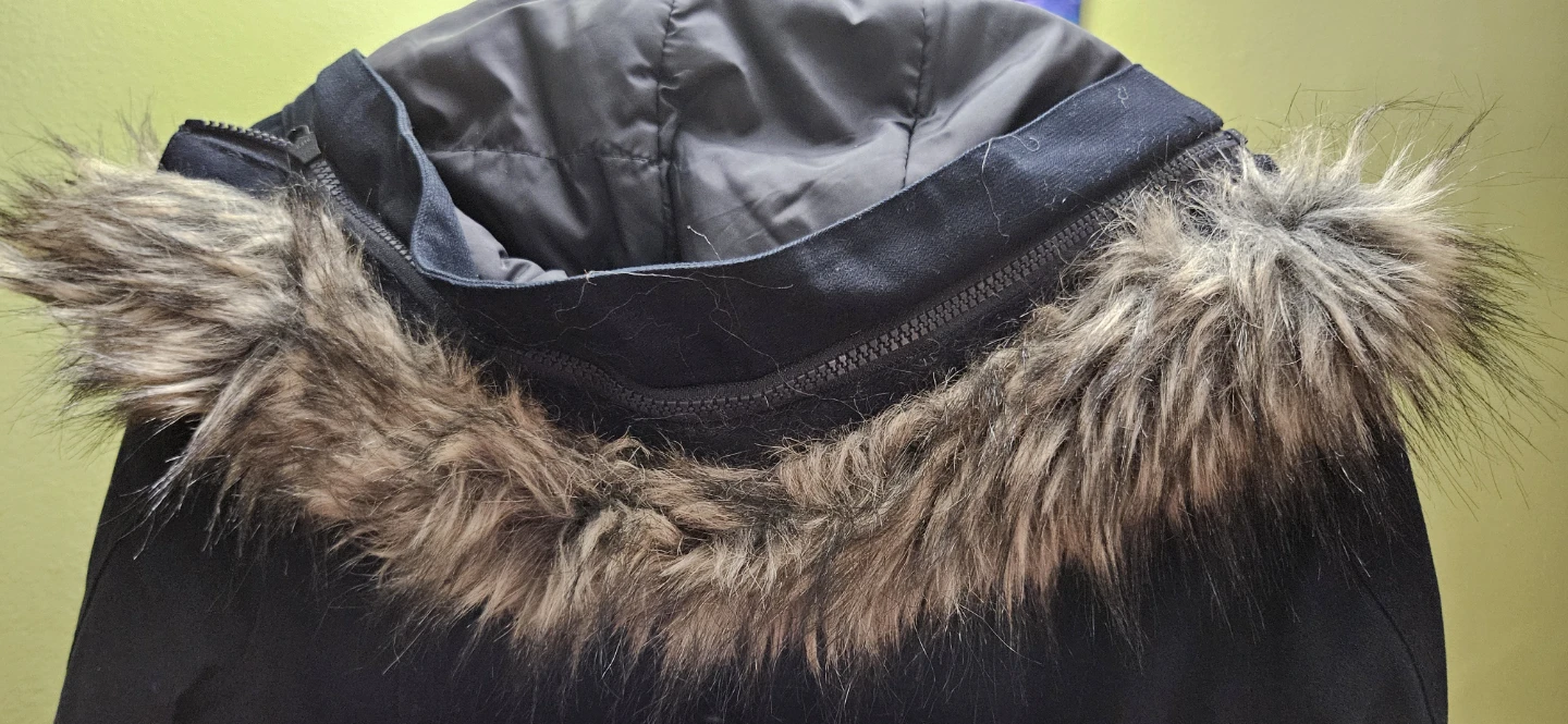 I. Spiewak & Sons Navy Blue Winter Parka Coat – Faux Fur Hood - photo 5