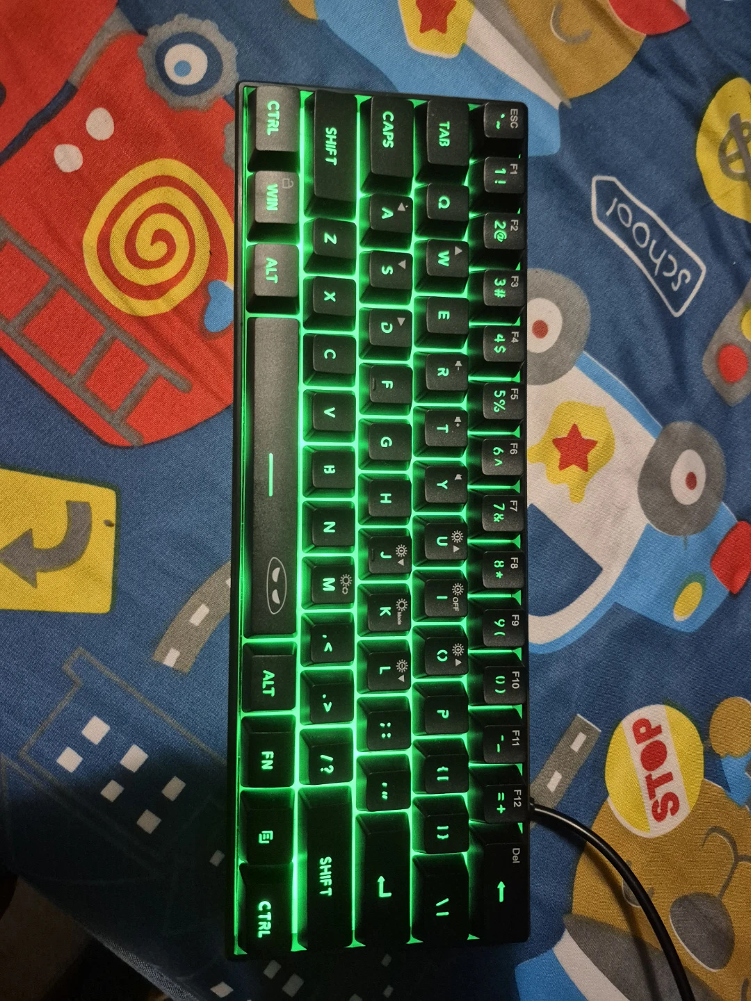 Compact Mechanical Keyboard with RGB Lighting - photo 4