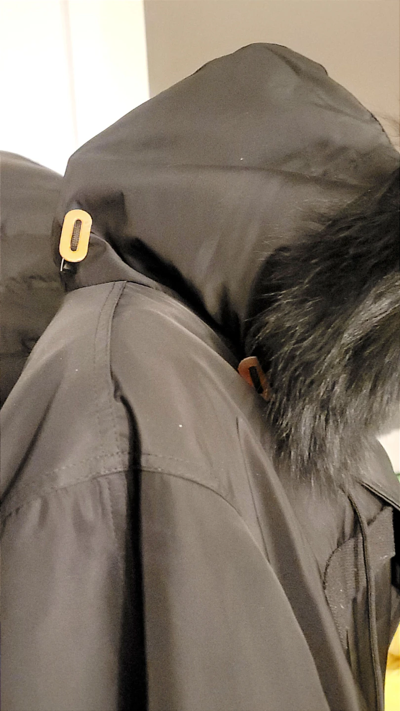 Black Parka with Real Black Fox Fur - photo 4