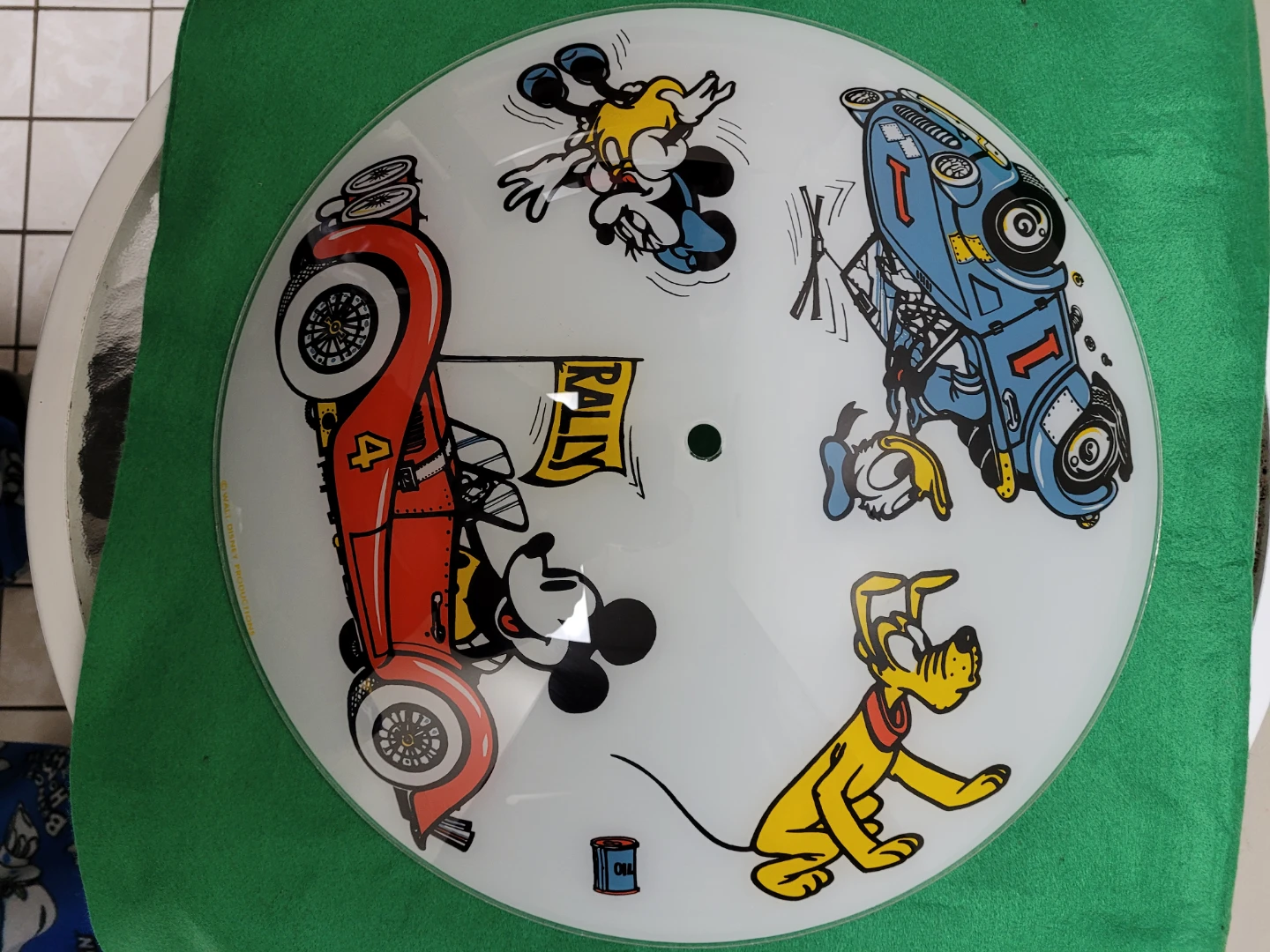 Vintage Disney Rally Ceiling Light Cover - photo 2