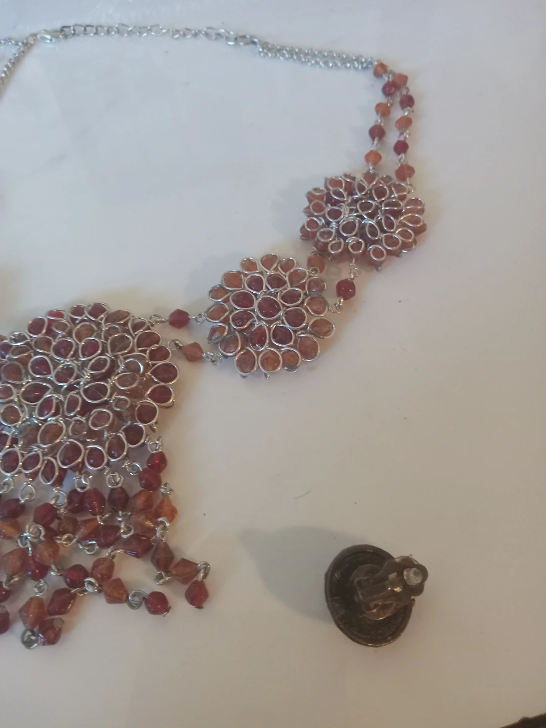 Beaded Necklace and Earring Set - photo 5