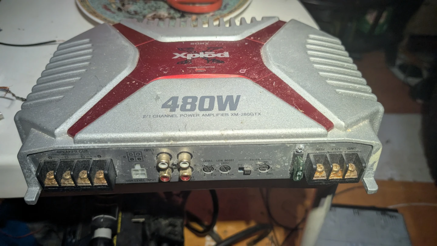 Sony Xplod XM-280GTX 480W Power Amplifier