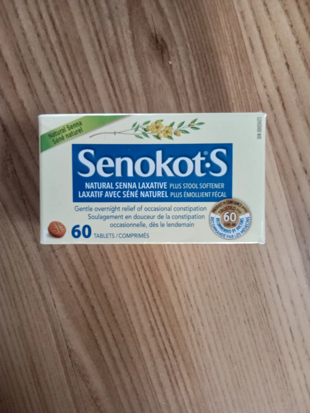 Senokot-S Natural Senna Laxative - 60 Tablets