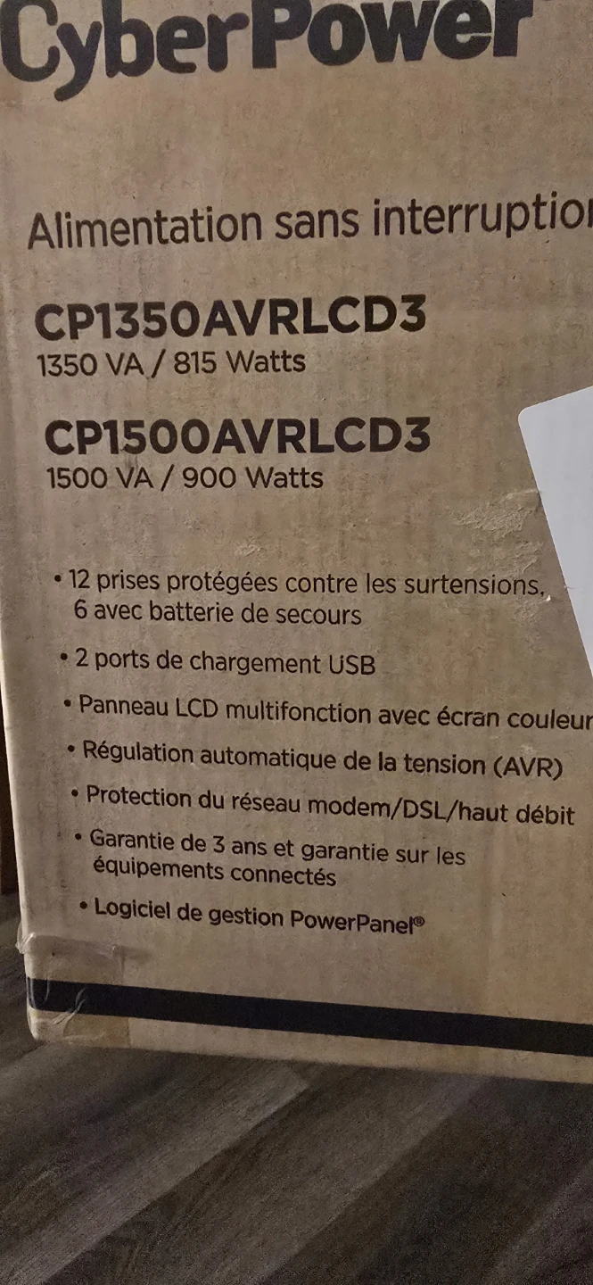 CyberPower CP1500AVRLCD3 Intelligent LCD UPS