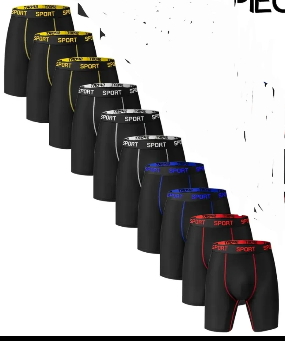 10 Pieces Sport Boxer Briefs Set
