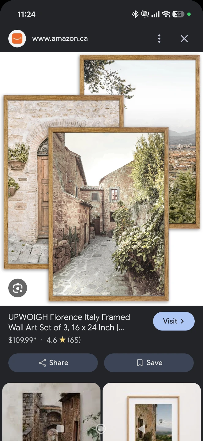 UPWOIGH Italy Framed Wall Art Set of 3 - photo 4