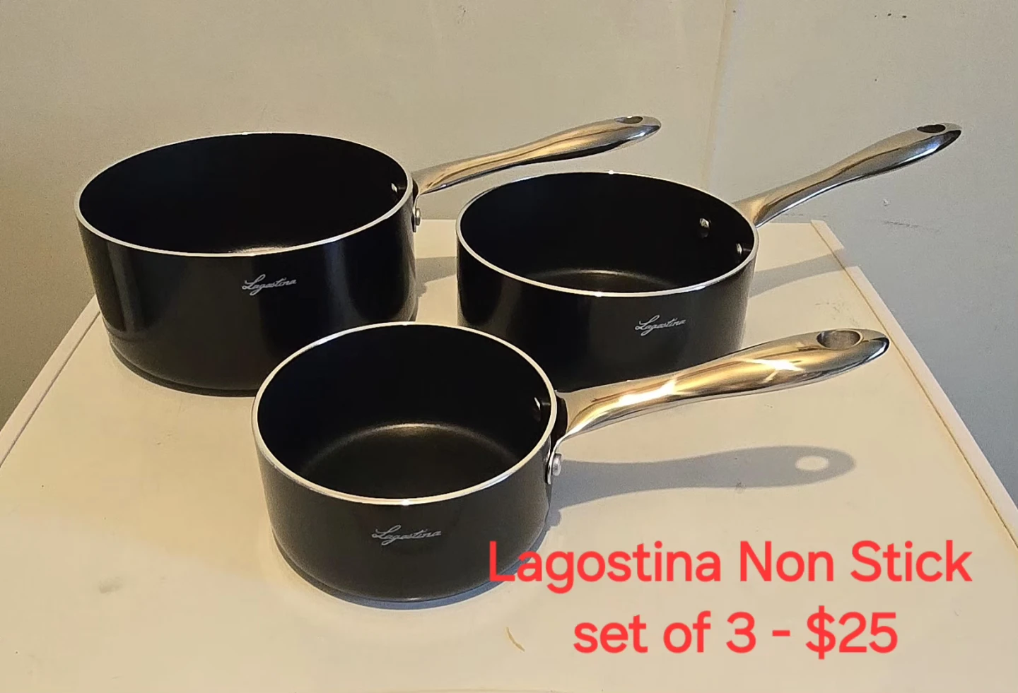 Lagostina Endura Non-stick Ceraminc pots. (NEW)