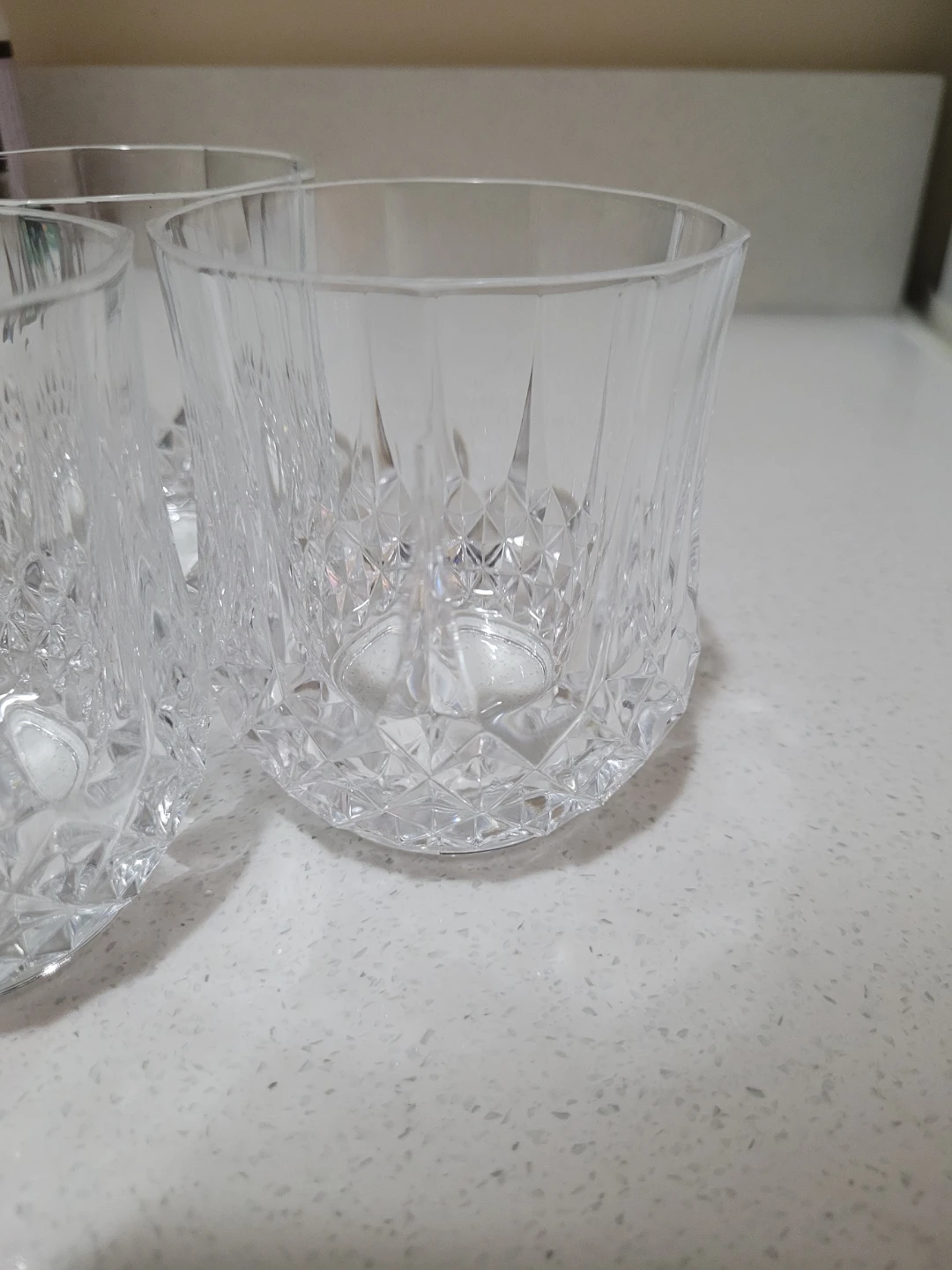 Set of 3 Textured Glass Tumblers - photo 2