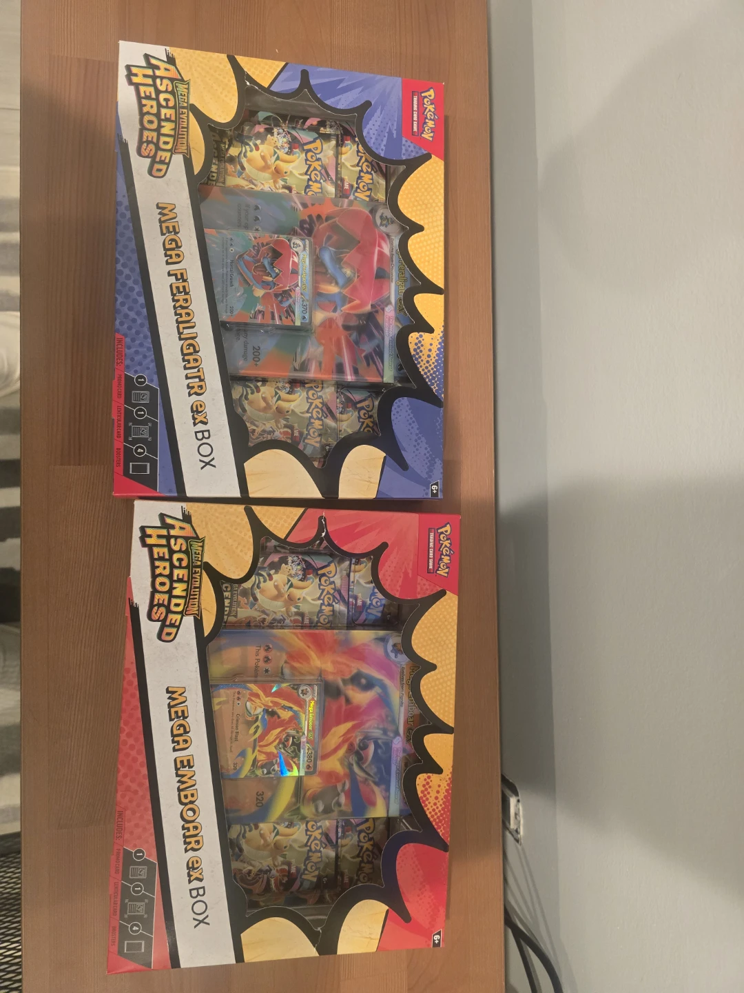 Pokemon Mega Feraligatr & Mega Emboar ex Boxes