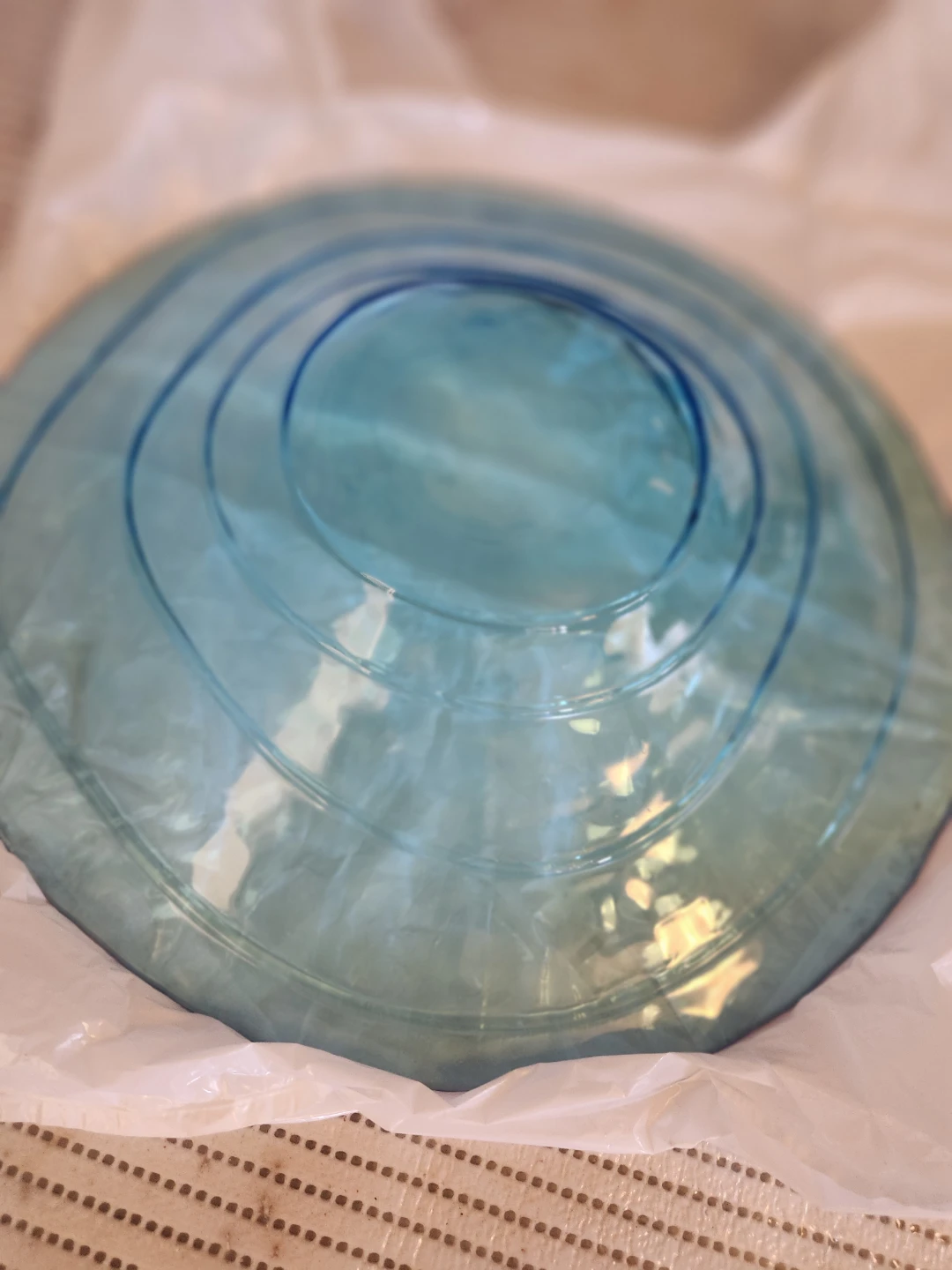 Blue Glass Bowl - photo 3