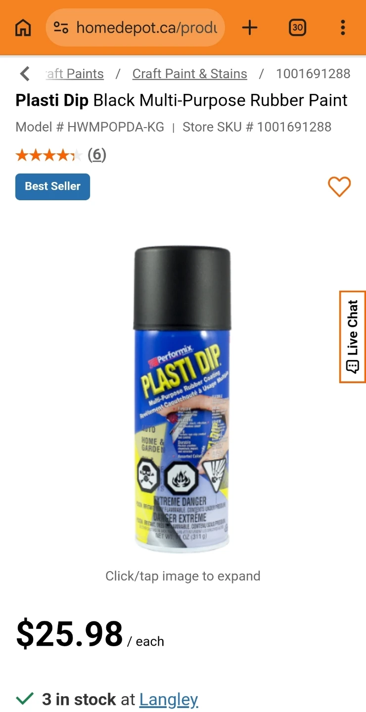 Performix Plasti Dip rubber coating - photo 2