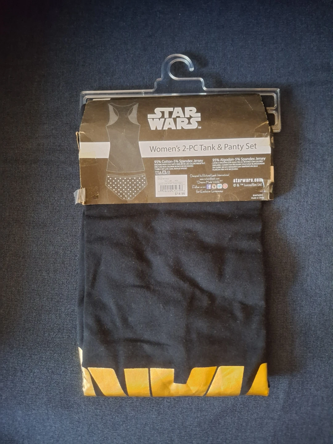 New Star Wars 2PC Tank & Panty Set - Size Smal - photo 2