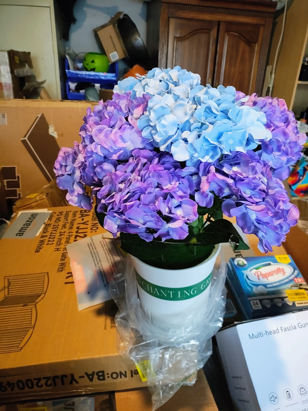 Artificial Hydrangea Potted Plant (set of 2)