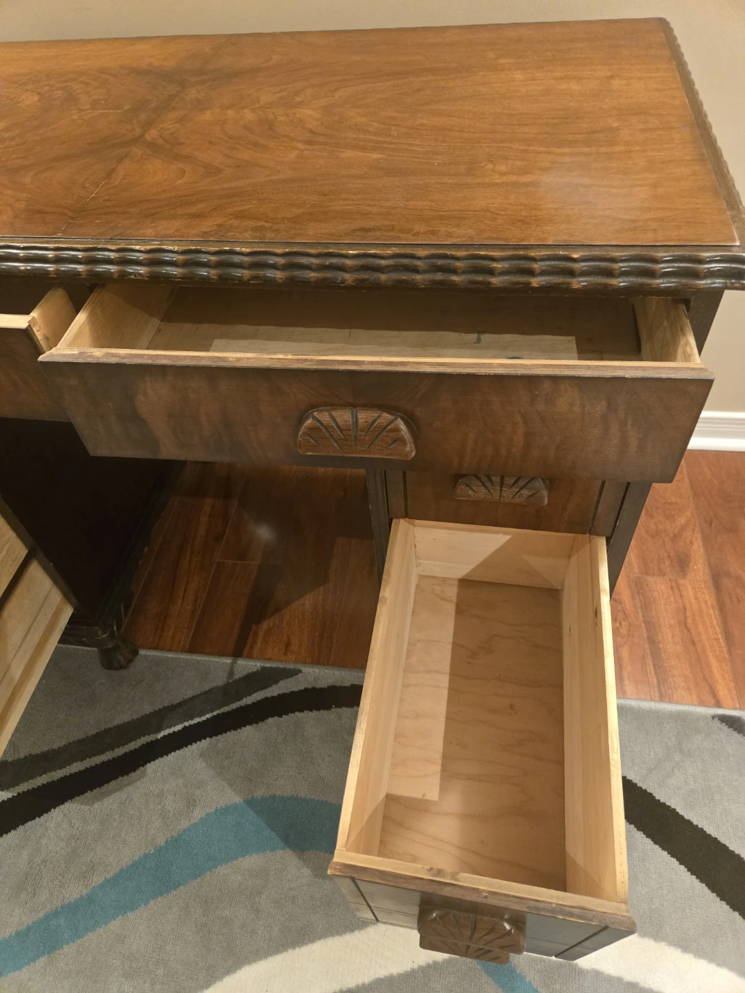 Vintage Wooden Desk - photo 4