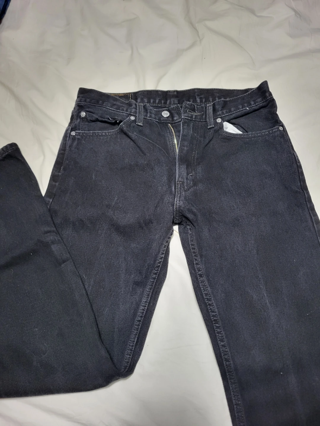 Levi's 505 Regular Fit Jeans - Black - 33x34