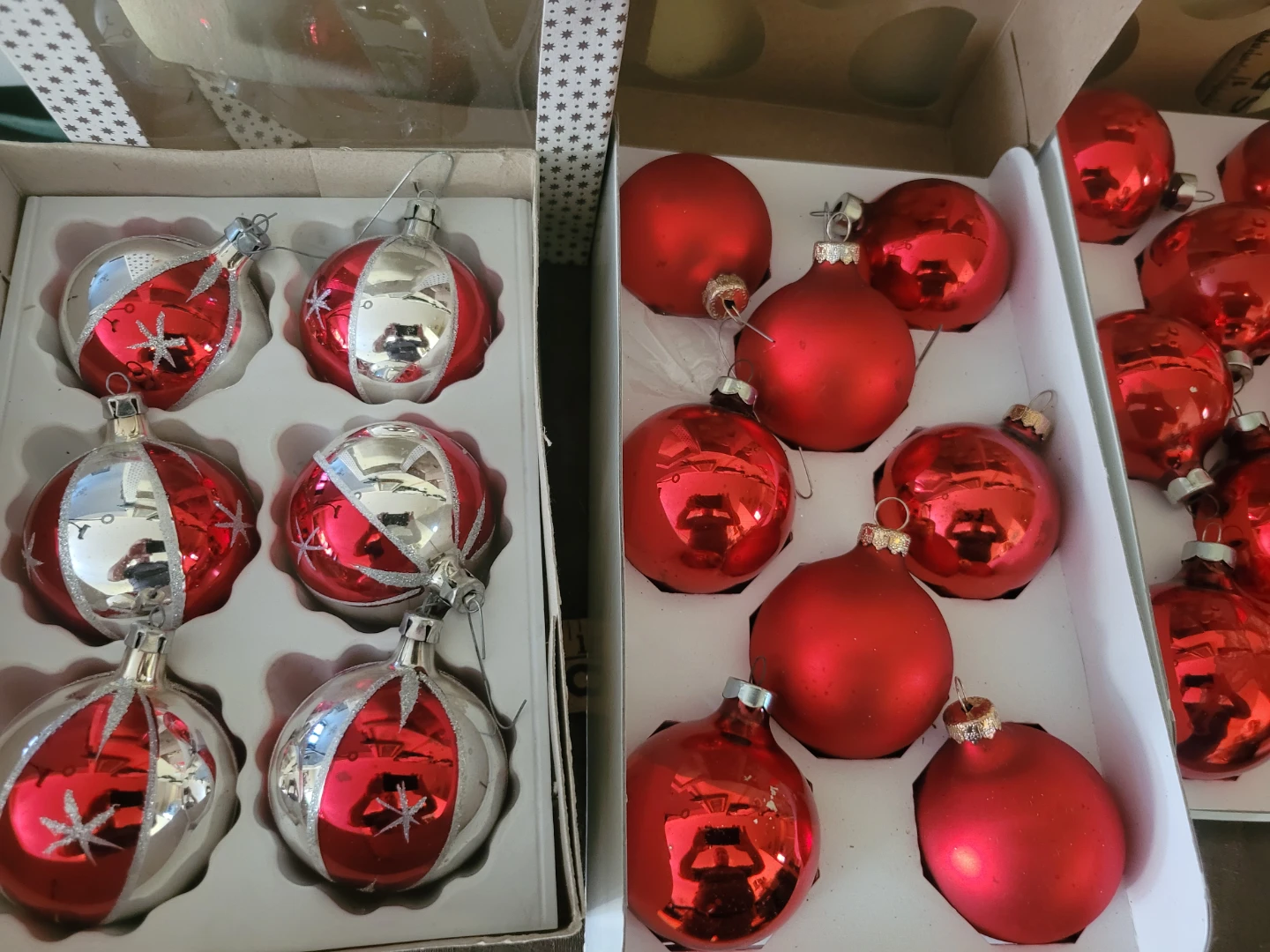 35 Vintage blown mercury glass ball Christmas ornaments - photo 2