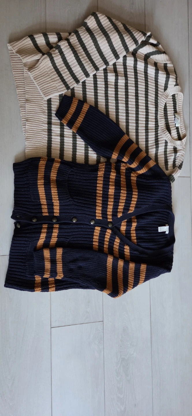 Forever 21 Striped Sweater and Cardigan Set - photo 2