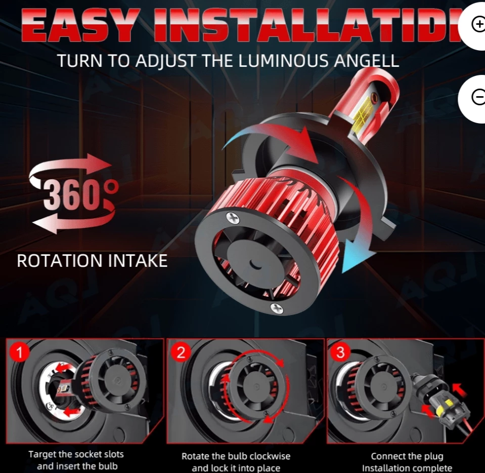 NEW LED H4/H11 SET BULB - photo 5