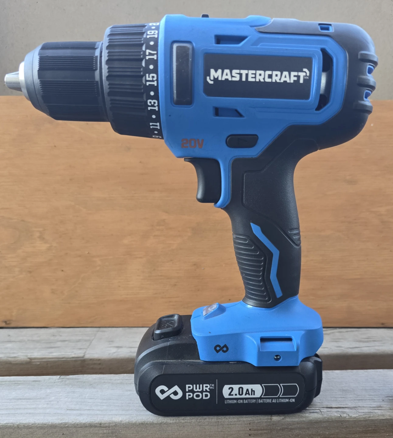 Mastercraft 20V Drill with Charger and Battery