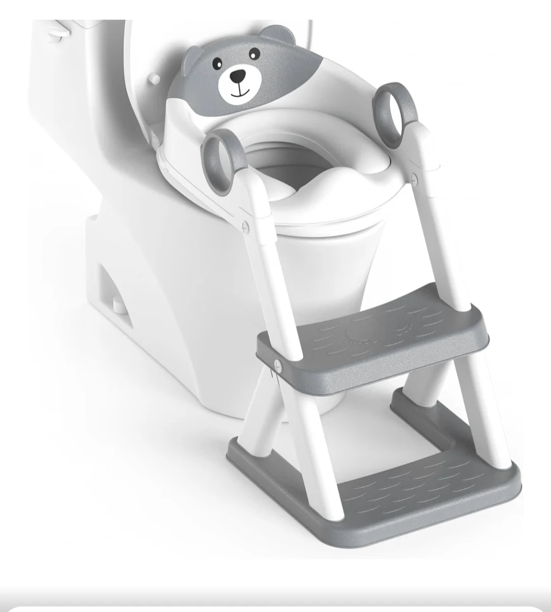 Adjustable Bear Kids Toilet Training Ladder