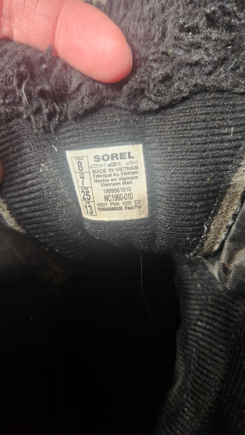Sorel Black Winter Boots Size 8 - photo 2