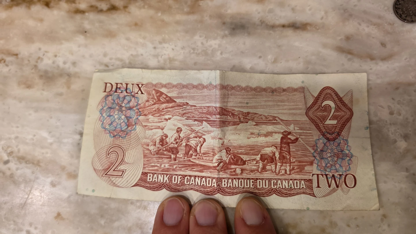 Collection of vintage Canadian coins and 2 dollar bill - photo 2