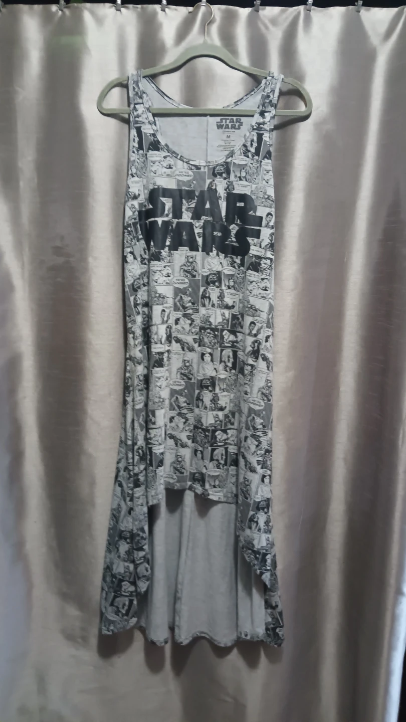 Star Wars Comic Print high low dress