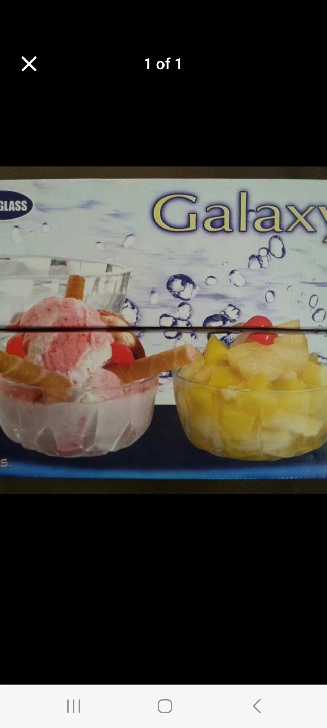 Galaxy Glass Dessert Bowls