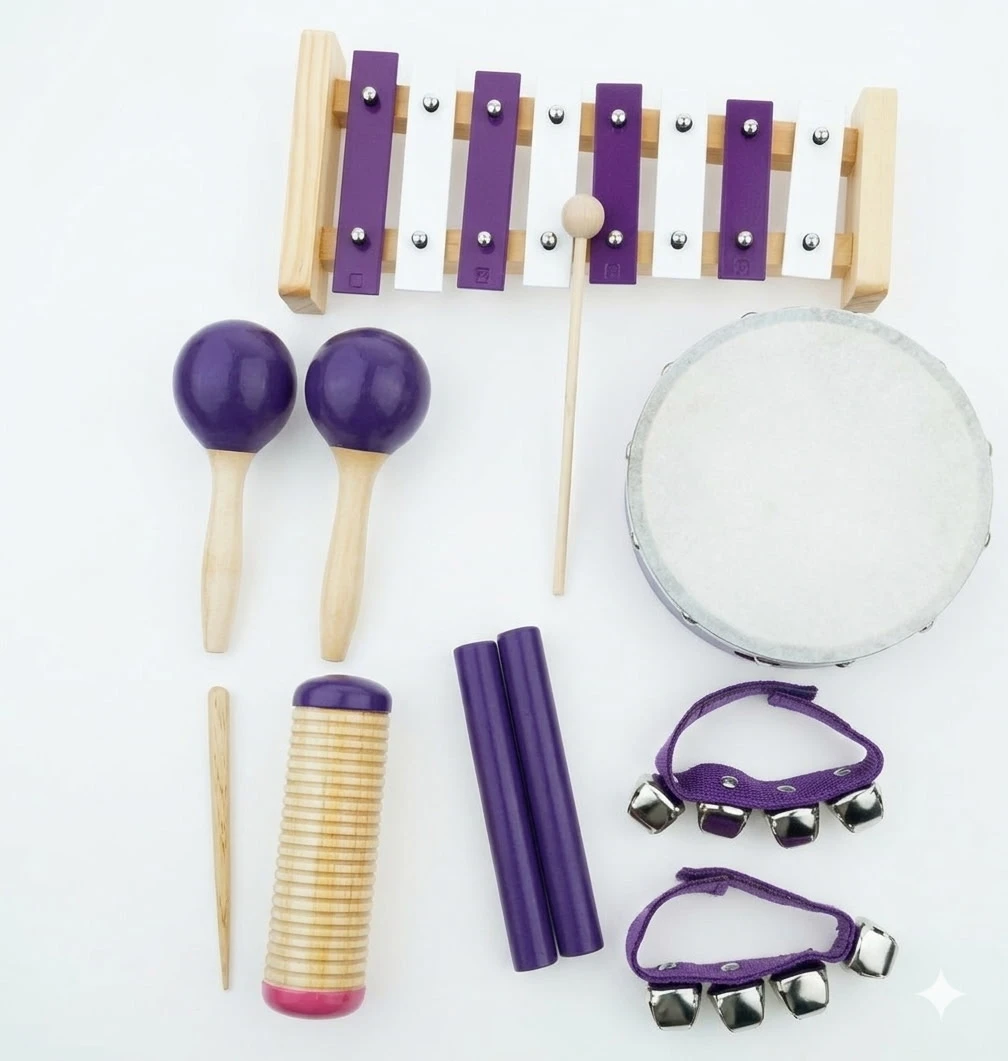 New Kids Wooden Musical Instrument Set