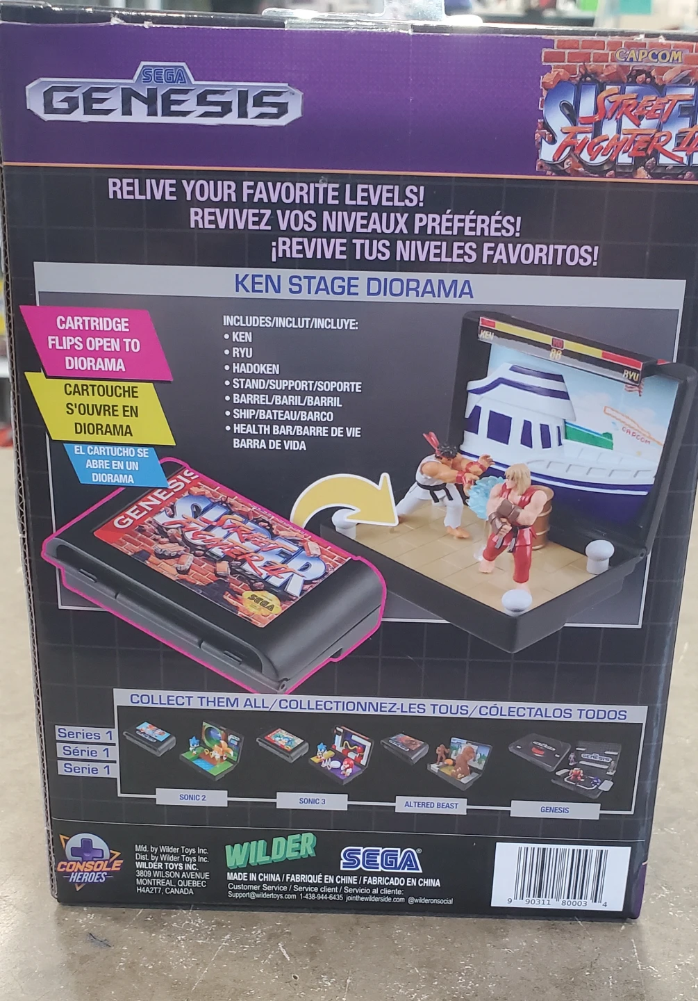Sega Genesis Super Street Fighter II Ken Stage Diorama - photo 3
