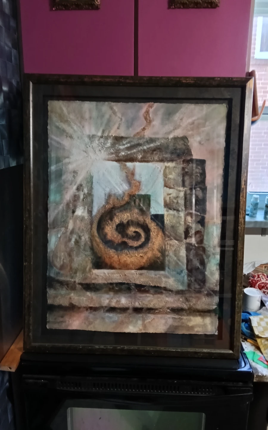 Original Chris Marin Mixed Media Painting