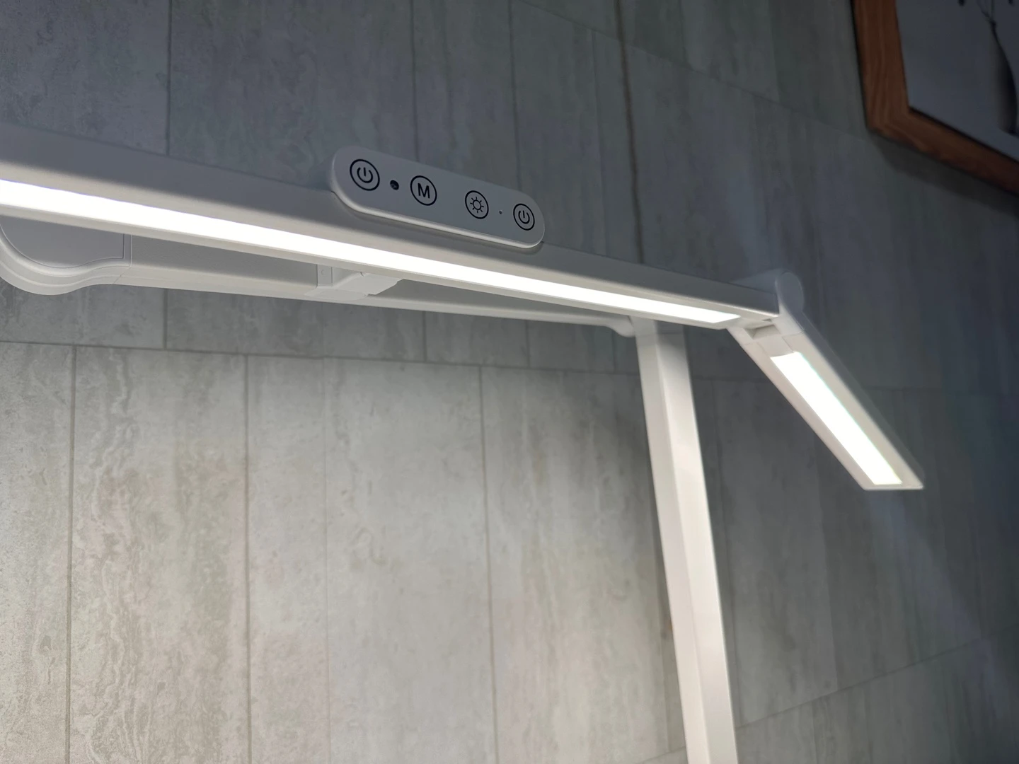 White LED Desk Lamp with Adjustable Arms - photo 2