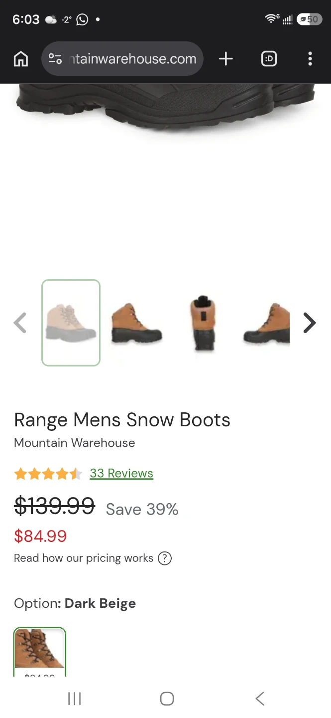 Mountain Warehouse Range Mens Snow Boots - photo 4