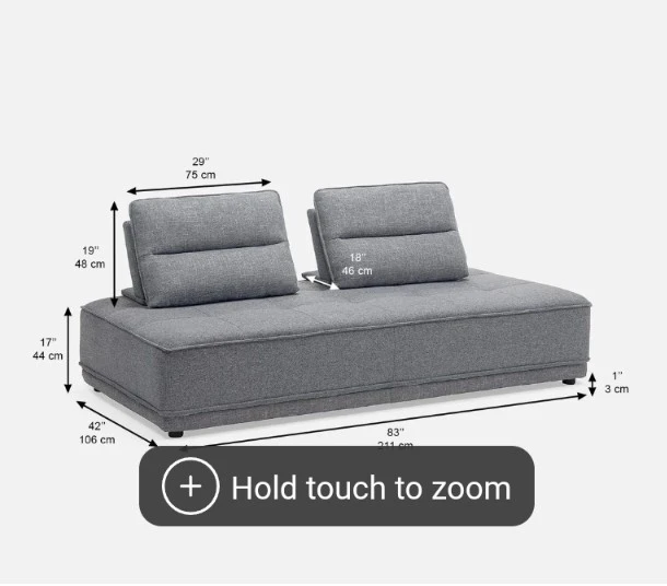 Structube Sofa with movable backing