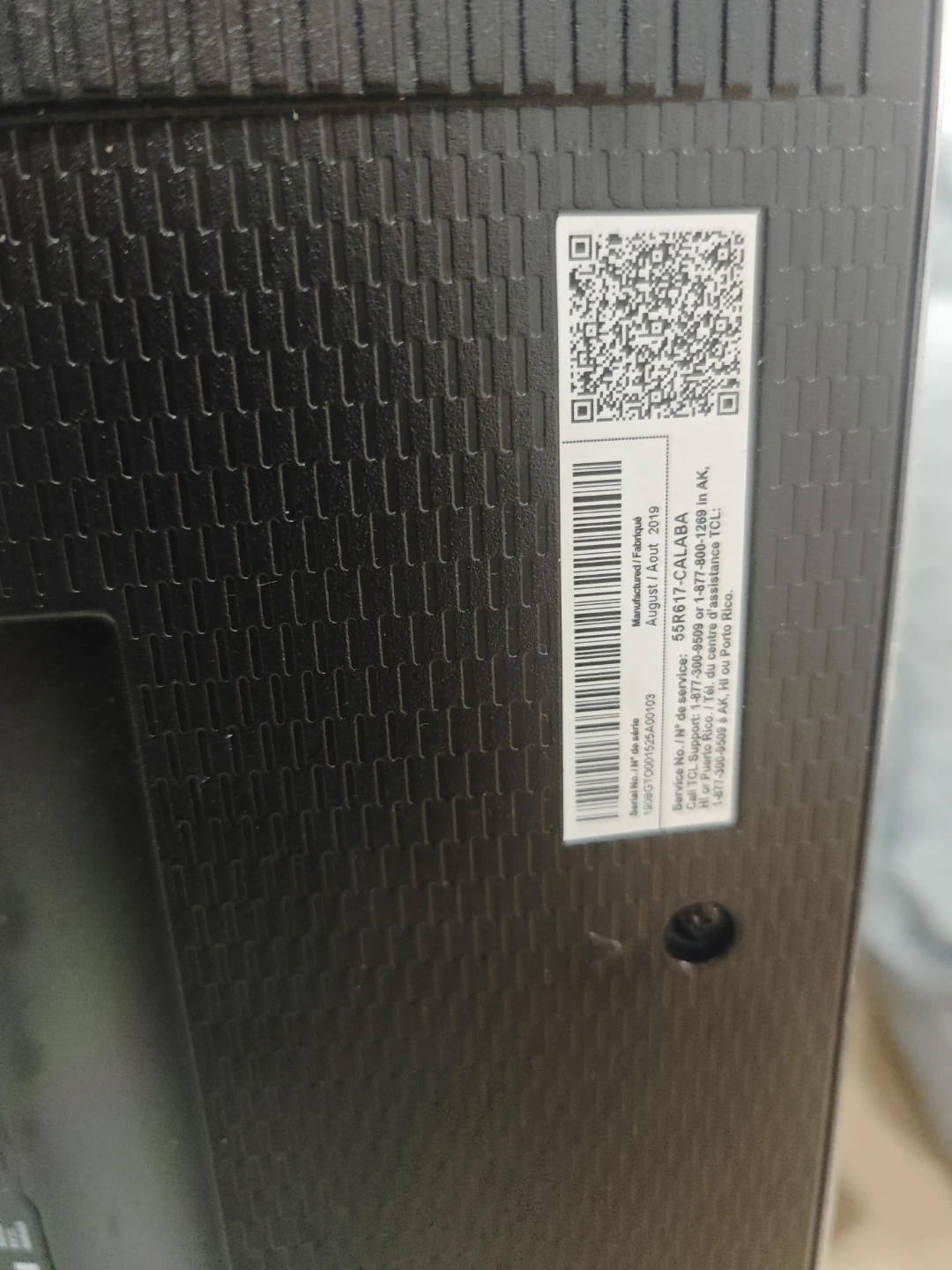 For parts or repair. TCL 55R617-CA 55-inch 4K TV - photo 3