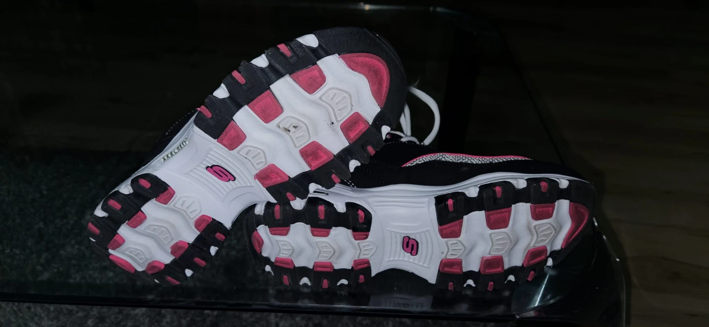 Skechers D'Lites Sneakers Black Pink Size 7.5 - photo 4