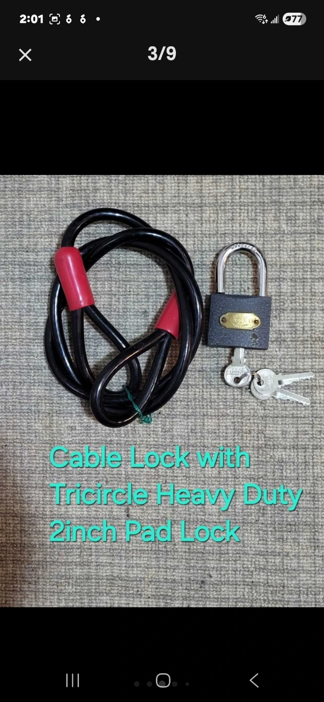 Bike Helmet,Bell,LED Light,Steel ULock,Cable Lock+Bike parts - photo 3