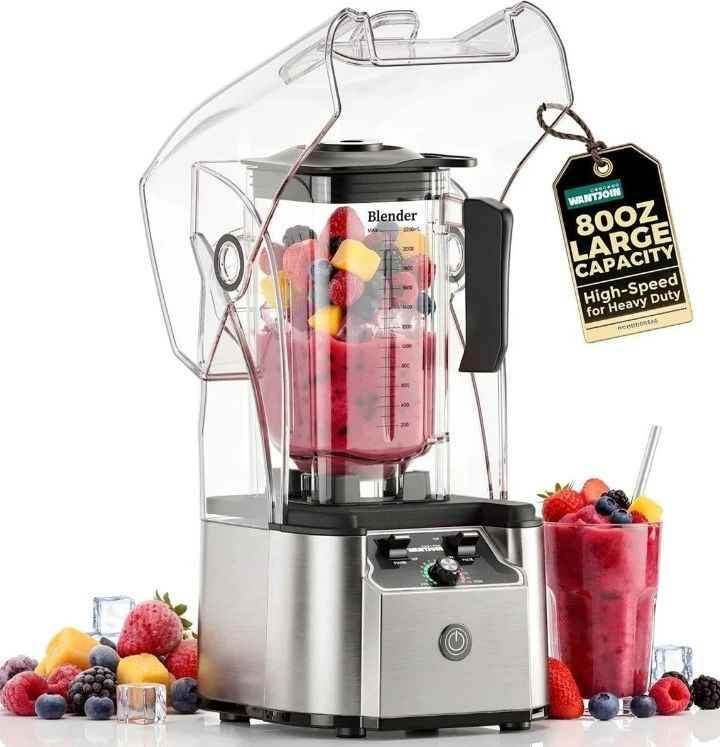 WantJoin Professional Commercial Blender 80oz