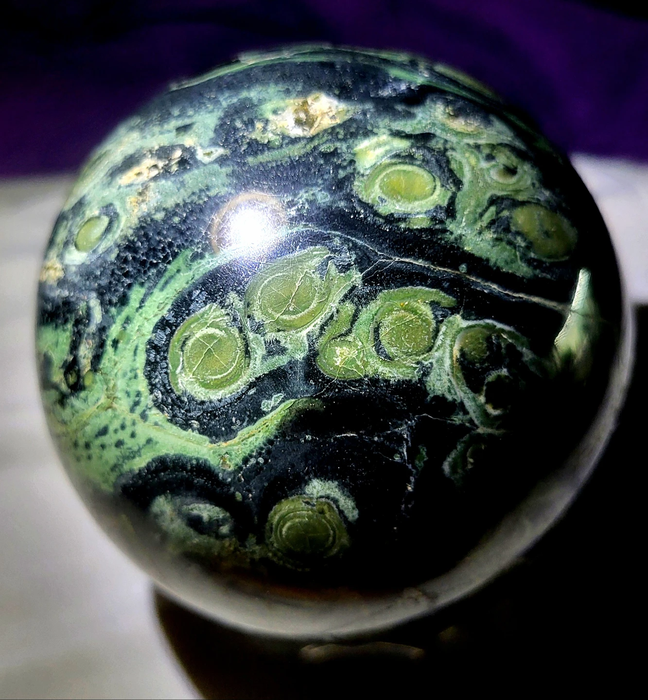 Large Crystal Kambaba Sphere