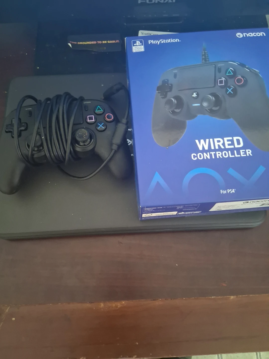 Black Wired Controller for PS4