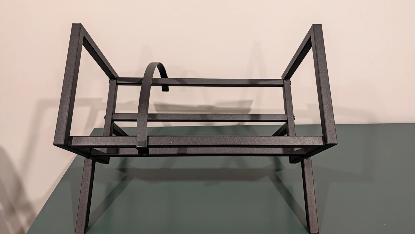 Black Metal Record Rack