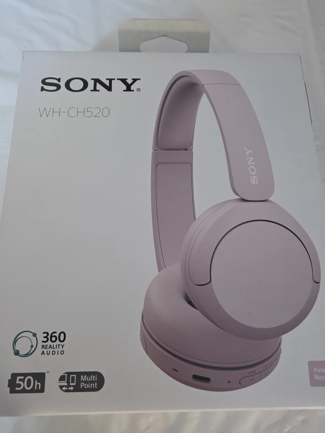 Sony WH-CH520 Wireless Headphones - Pink