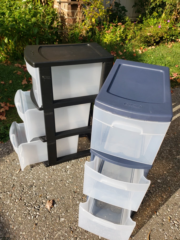 Two Sterilite 3-Drawer Storage Units - photo 2