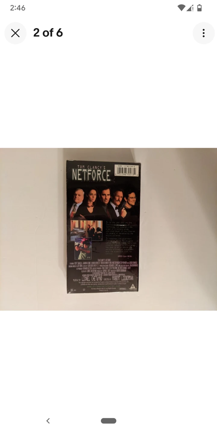 Tom Clancy's Netforce VHS Factory Sealed - photo 2
