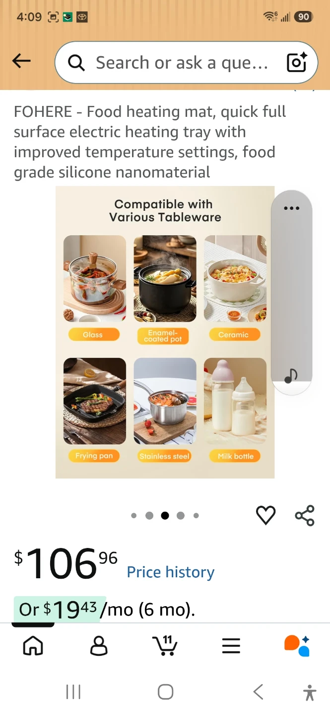 FOHERE Electric Food Warming Mat - photo 5